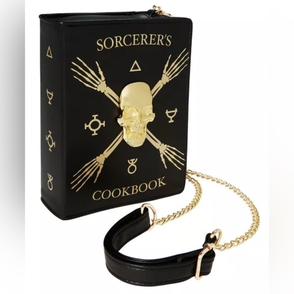 Disney Handbags - Sorcerer's Cookbook Crossbody Bag. 8" H x 6" W x 2"D Adjustable/detachable strap